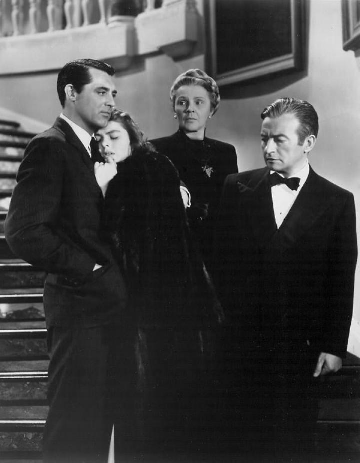 Ingrid Bergman, Cary Grant, Claude Rains, and Leopoldine Konstantin in Notorious (1946)