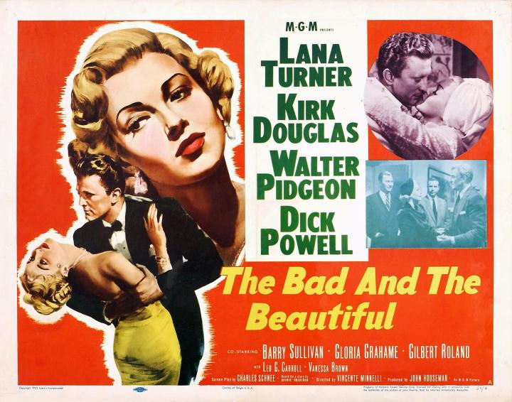 Kirk Douglas, Lana Turner, Walter Pidgeon, Dick Powell, and Barry Sullivan in Stadt der Illusionen (1952)