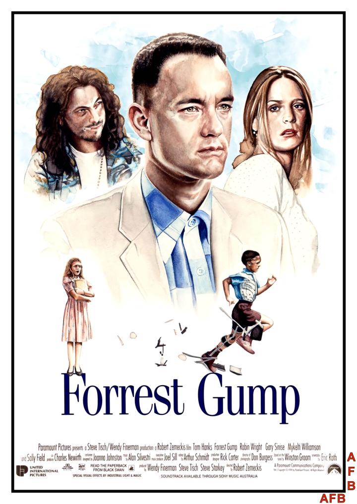 Tom Hanks, Gary Sinise, Robin Wright, Hanna Hall, and Michael Conner Humphreys in Forrest Gump (1994)