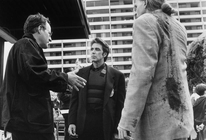 Val Kilmer, Al Pacino, and Michael Mann in Heat (1995)