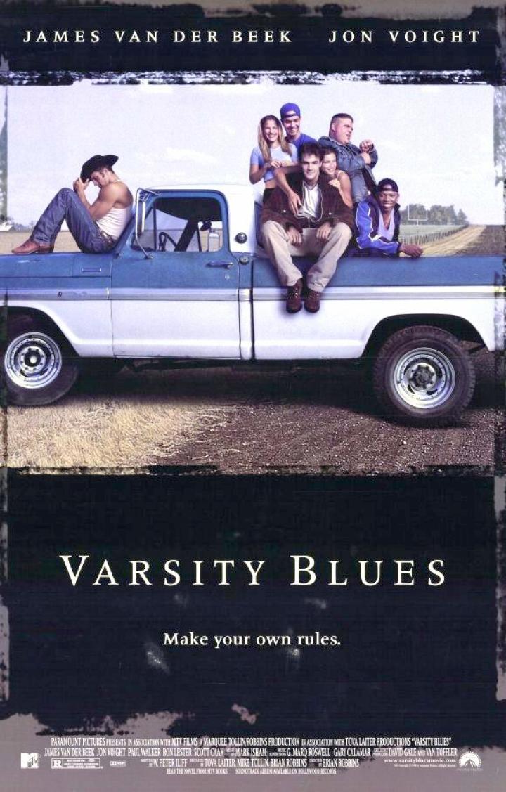 James Van Der Beek, Scott Caan, Ali Larter, Amy Smart, Ron Lester, Eliel Swinton, and Paul Walker in Varsity Blues (1999)
