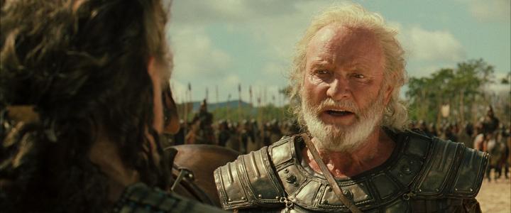 Julian Glover and Brian Cox in Troy (2004)