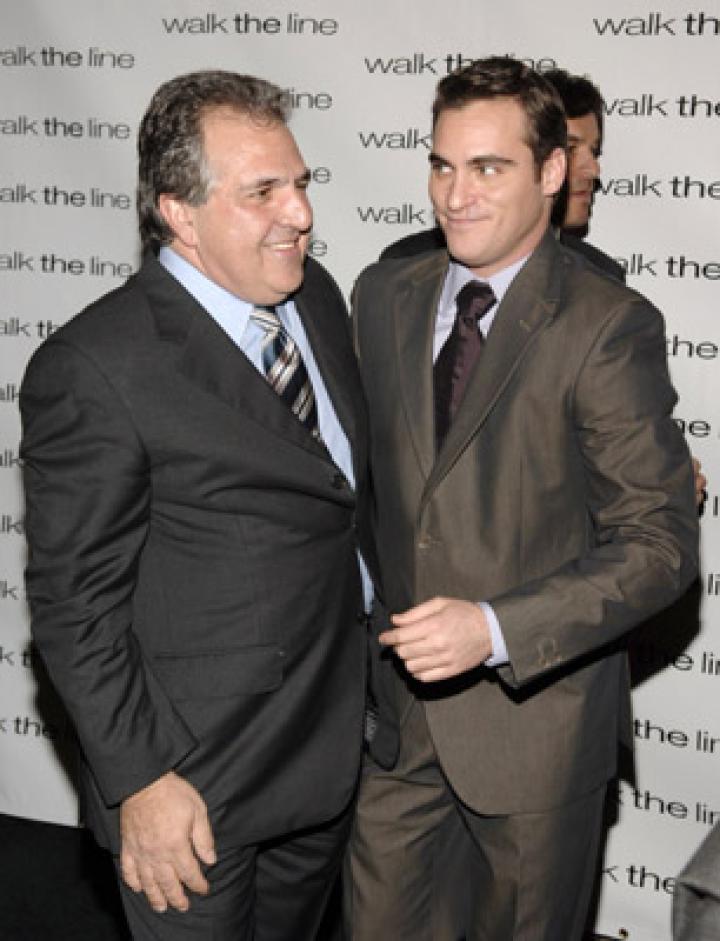 Joaquin Phoenix and James Gianopulos at an event for Walk the Line (2005)