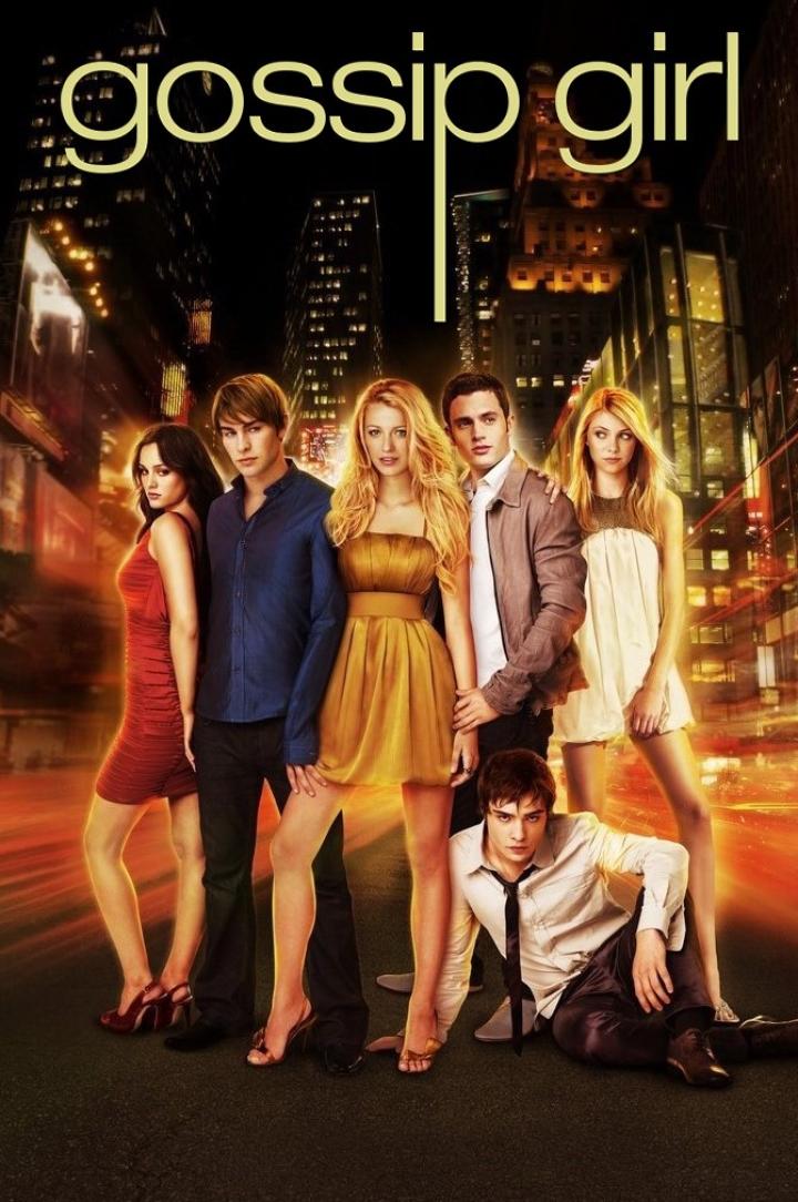 Penn Badgley, Blake Lively, Taylor Momsen, Leighton Meester, Chace Crawford, and Ed Westwick in Gossip Girl (2007)