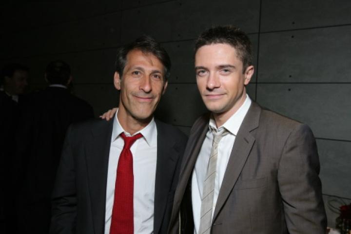 Topher Grace and Michael Lynton at an event for Spider-Man 3 (2007)