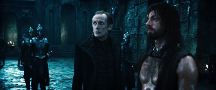 Bill Nighy and Michael Sheen in Underworld: Rise of the Lycans (2009)