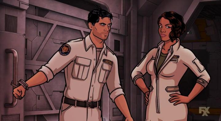 H. Jon Benjamin and Aisha Tyler in Archer: 1999 -- Robert De Niro (2019)