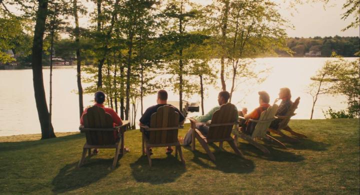 Adam Sandler, Chris Rock, Rob Schneider, David Spade, and Kevin James in Grown Ups (2010)