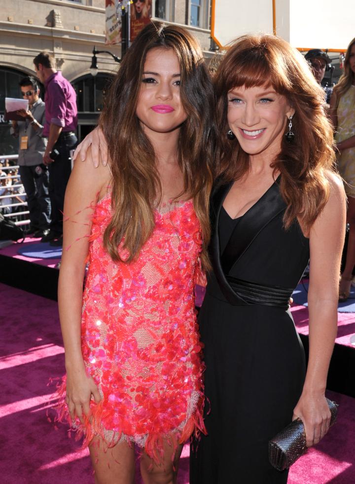 Kathy Griffin and Selena Gomez at an event for Part of Me (2012)