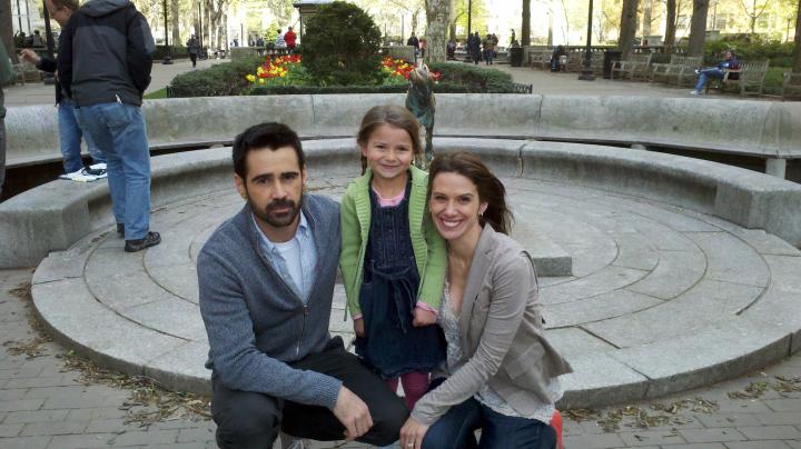 Accalia Quintana on the set of Dead Man Down with Colin Farrell & Beata Dalton