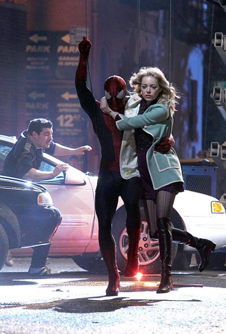 Emma Stone and Andrew Garfield in The Amazing Spider-Man 2 (2014)