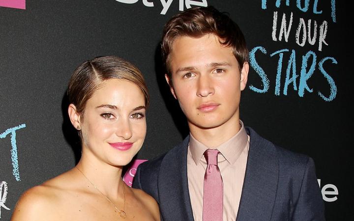 Shailene Woodley and Ansel Elgort at an event for The Fault in Our Stars (2014)