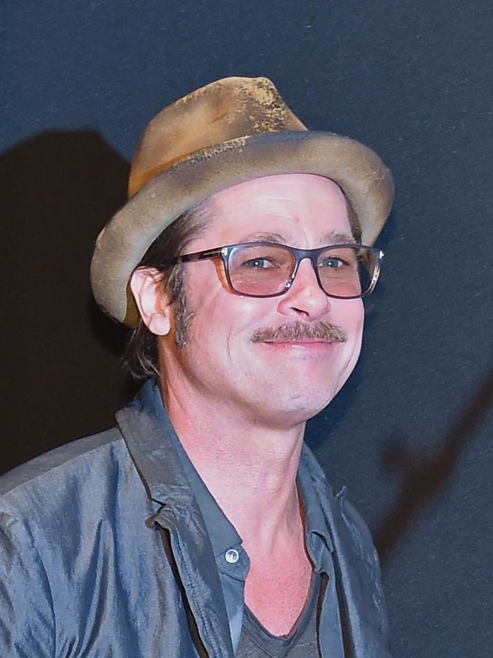 Brad Pitt at an event for Fury (2014)