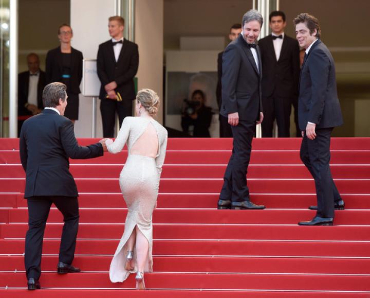 Josh Brolin, Benicio Del Toro, and Emily Blunt at an event for Sicario (2015)