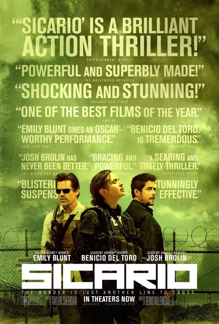 Josh Brolin, Benicio Del Toro, and Emily Blunt in Sicario (2015)