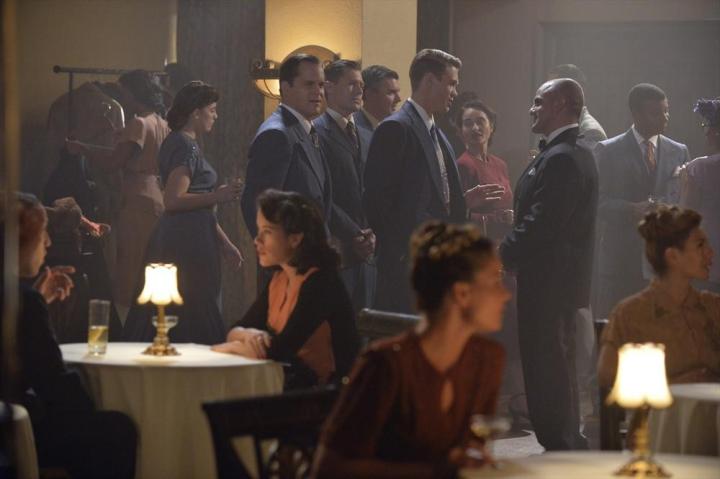 Chad Michael Murray, Alexander Carroll, and Kyle Bornheimer in Agent Carter (2015)