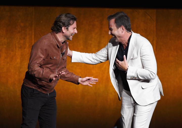 Will Arnett and Bradley Cooper at an event for A Star Is Born (2018)