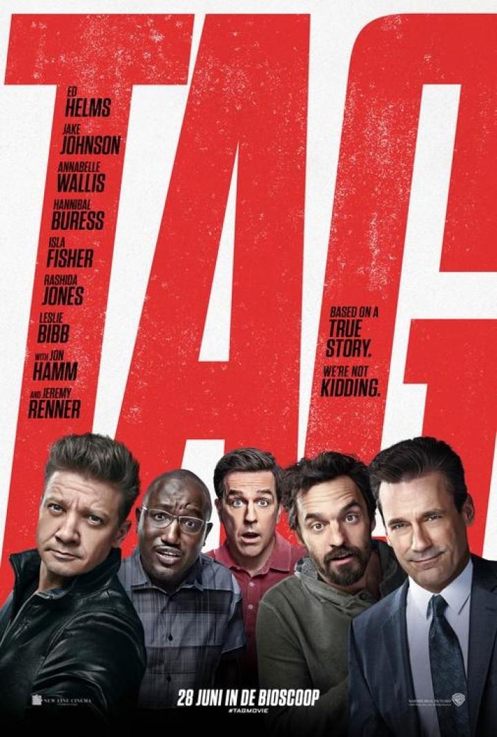 Jon Hamm, Jeremy Renner, Ed Helms, Jake Johnson, and Hannibal Buress in Tag (2018)