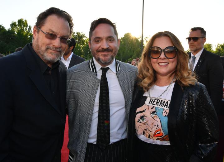 Melissa McCarthy, Stephen Root, and Ben Falcone at an event for Life of the Party (2018)