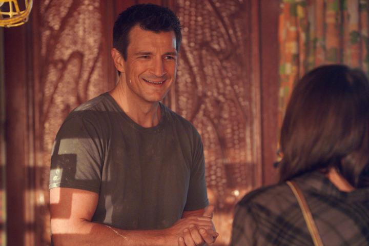 Nathan Fillion and Madeleine Coghlan in Tough Love (2019)