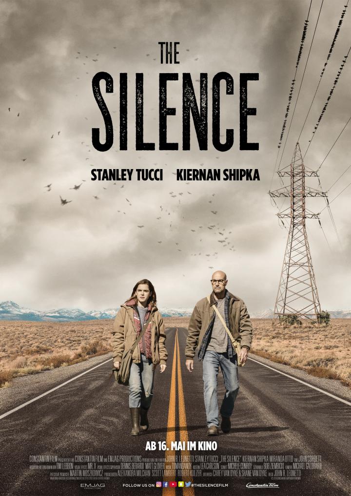 Stanley Tucci and Kiernan Shipka in The Silence (2019)