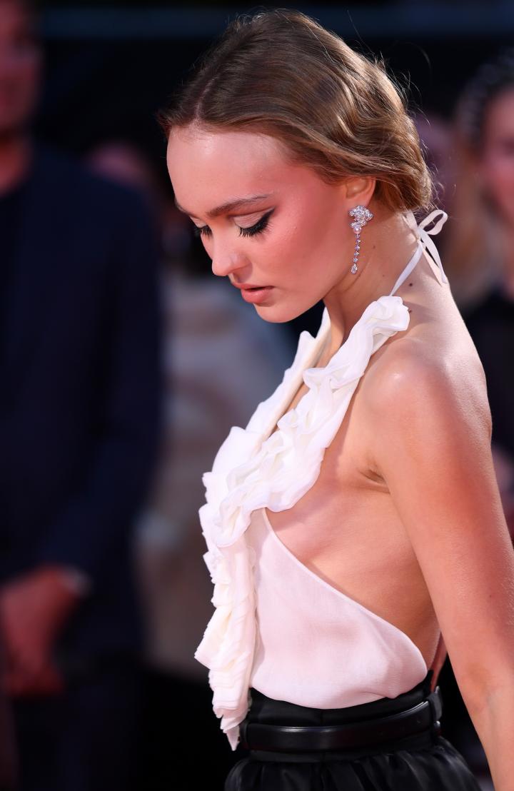 Lily-Rose Depp at an event for The King (2019)