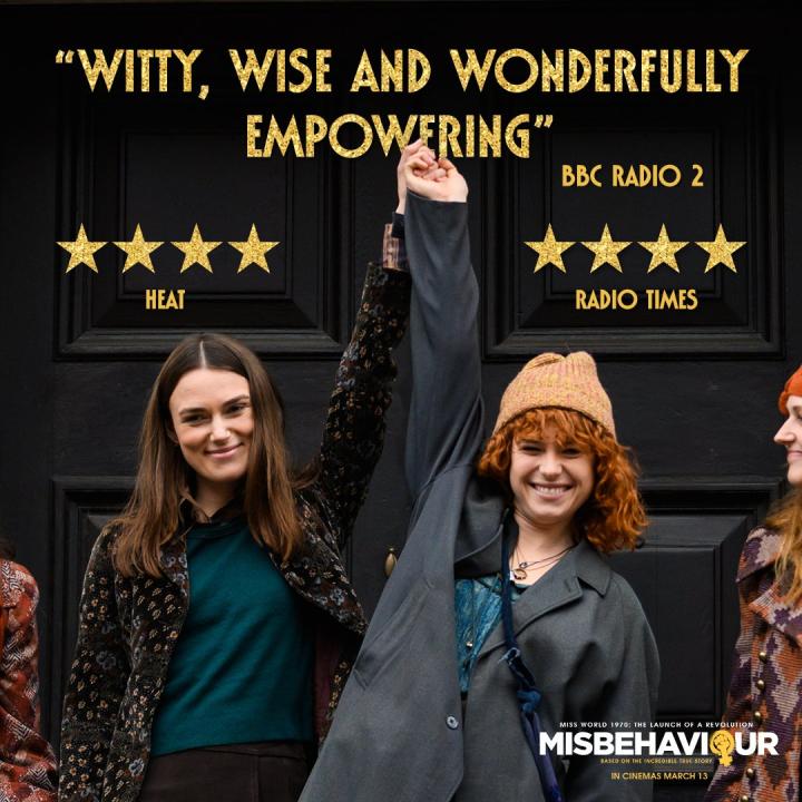 Keira Knightley and Jessie Buckley in Misbehaviour (2020)