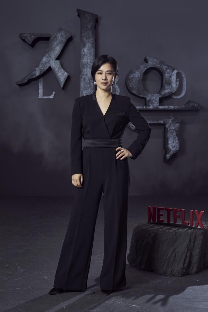 Kim Hyun-joo at an event for Hellbound (2021)